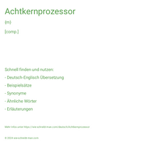 Achtkernprozessor