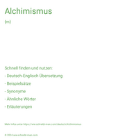 Alchimismus