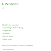 Außendienst