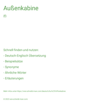 Außenkabine