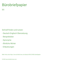 Bürobriefpapier