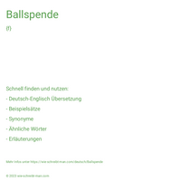 Ballspende