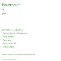 Bauernerde