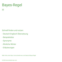 Bayes-Regel