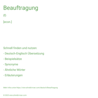 Beauftragung