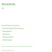 Beistände