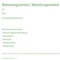 Betretungsverbot | Betretungsverbot für Geschäftslokale