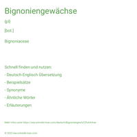 Bignoniengewächse