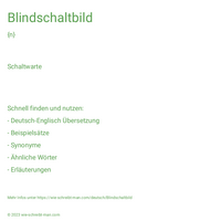 Blindschaltbild