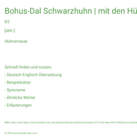 Bohus-Dal Schwarzhuhn | mit den Hühnern aufstehen