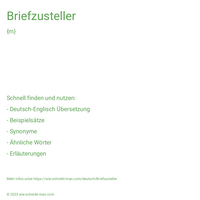 Briefzusteller