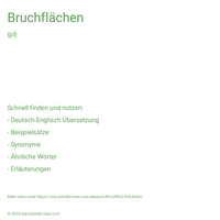 Bruchflächen