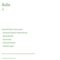 Buße