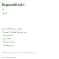 Bugstrahlruder