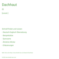 Dachhaut