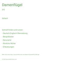 Damenflügel