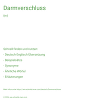 Darmverschluss