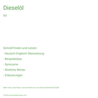 Dieselöl