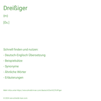 Dreißiger