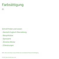 Farbsättigung