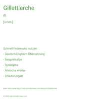 Gillettlerche