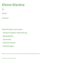 Kleine Maräne