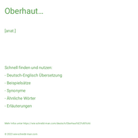 Oberhaut…