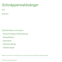 Schnäpperwaldsänger