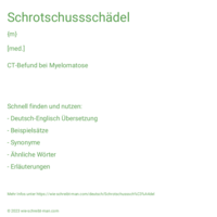 Schrotschussschädel