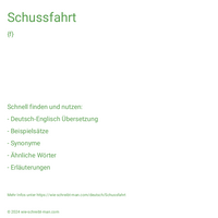 Schussfahrt