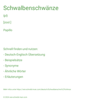 Schwalbenschwänze