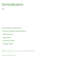 Schwellbalken