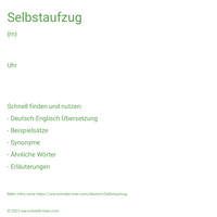 Selbstaufzug