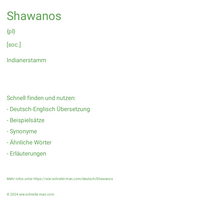 Shawanos