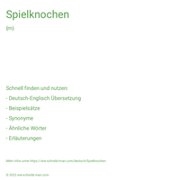 Spielknochen