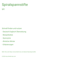 Spiralspannstifte