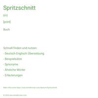 Spritzschnitt