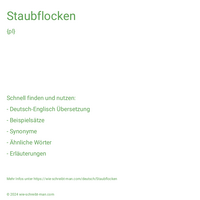 Staubflocken