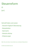 Steuerreform