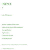 Stillzeit