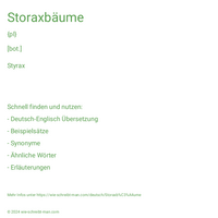 Storaxbäume