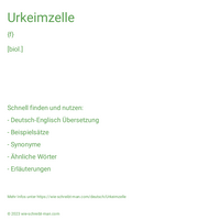 Urkeimzelle