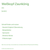 Weißkopf-Zaunkönig