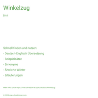 Winkelzug