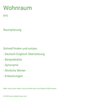 Wohnraum