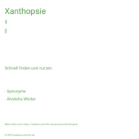 Xanthopsie