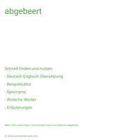 abgebeert