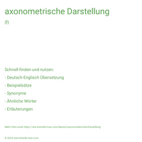 axonometrische Darstellung