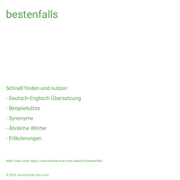 bestenfalls