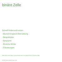 binäre Zelle